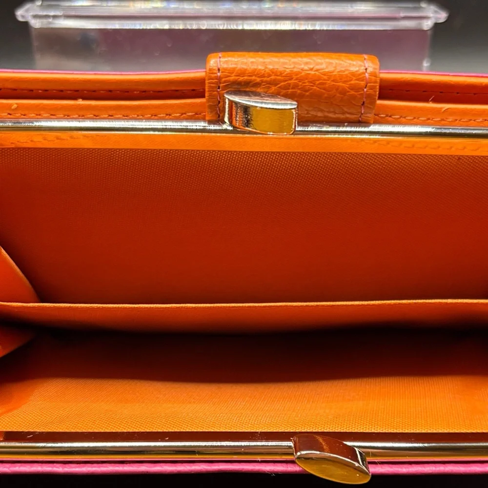 Elegant Pink and Orange Women's Wallet - Picture 5 of 5